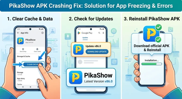 PikaShow APK Crashing Fix (Solution for App Freezing & Errors) 2 PikaShow APK Crashing Fix (Solution for App Freezing & Errors)