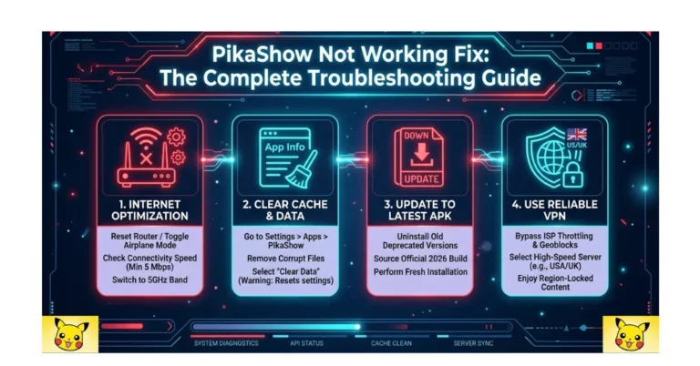 PikaShow Not Working Fix: The Complete Troubleshooting Guide 3 pikashow not working : Fix Guide